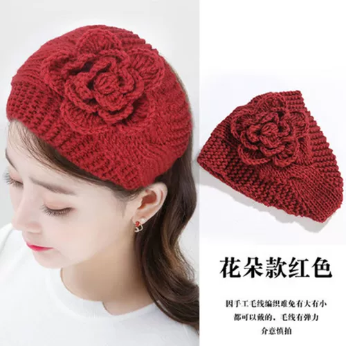 Демисезонная трикотажная удерживающая тепло повязка на голову ручной работы, шлем, ободок, платок, аксессуар для волос