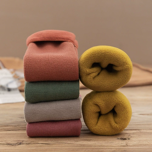 Демисезонные утепленные цветные гольфы, носки, средней длины