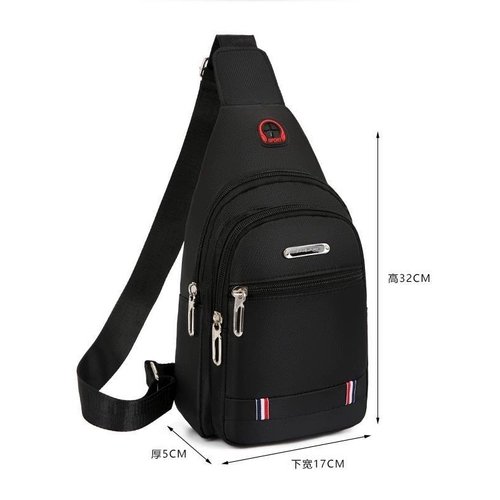 Мужская водонепроницаемая нагрудная сумка, небольшая сумка, сумка через плечо, нейлоновая тканевая сумка на одно плечо, ткань оксфорд, увеличенная толщина
