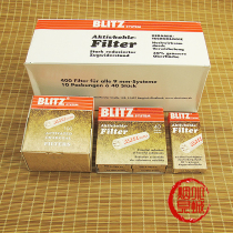 Swiss imported BLITZ 9mm cigarette holder pipe filter 10 40 100 400 lightning filter new packaging