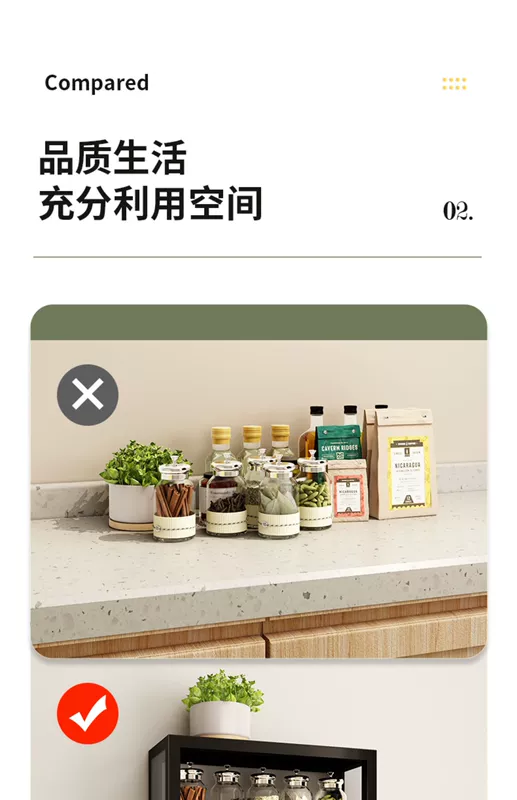 Tủ lưu trữ treo tường nhà bếp giá treo tường gia vị miễn phí có khóa treo tường hộp đựng gia vị kệ bếp mini kệ bếp treo tường