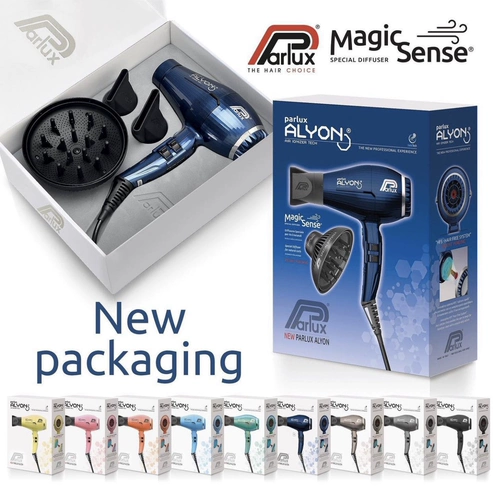 Итальянский Parlux Alyon Divine Limited Blue Professional Hair Way High -сильная экологически чистая фен