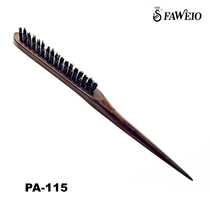 Taiwan hairy goose PA-115 Ebony pig Mane three rows of evening makeup hair comb sharp tail long tooth hair comb