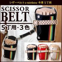 Japanese original Takeya senior hairstylist Quanzhen cowhide scissors bag hair belt bag