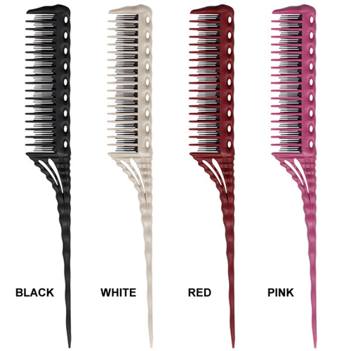 Япония YS.Park YS-150 Длинные и короткие зубные волосы расчесывали профессиональные парикмахерские хвостовые расчески, выбирая расческу