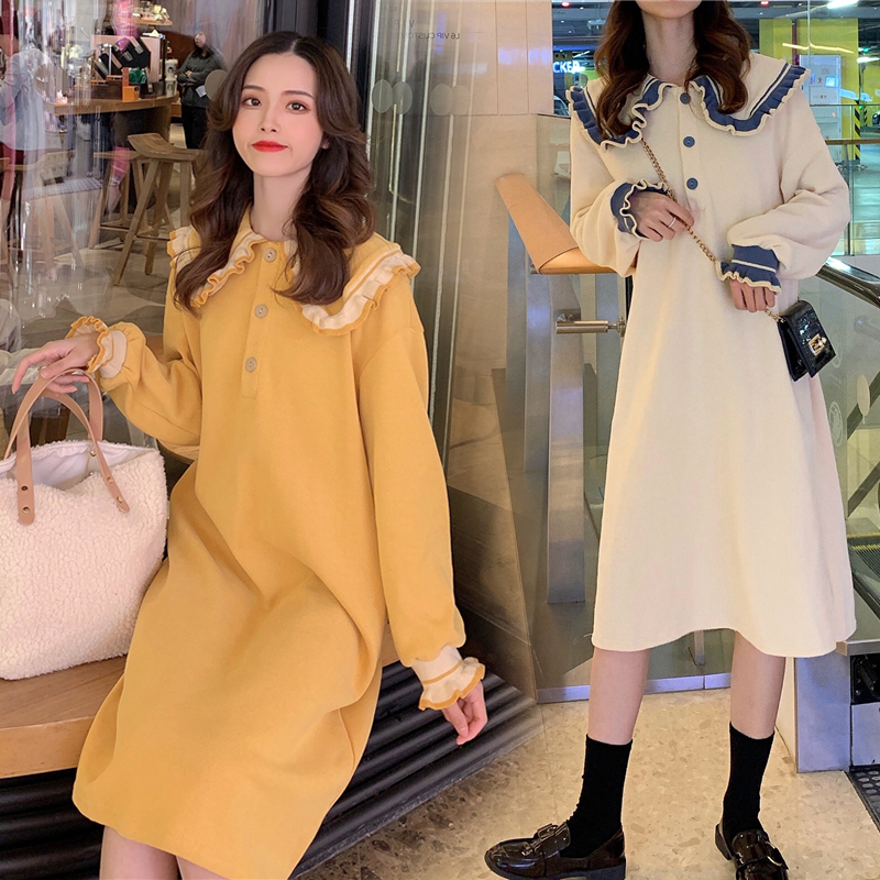 Pregnancy Woman Dress Spring Clothing Suit Fashion style 2022 New small sub-web Red Ocean Dress Jacket Spring and Autumn