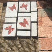 Geotextile mesh fiber mesh concrete mesh permeable brick anti-slip mesh paving brick reinforced mesh cloth