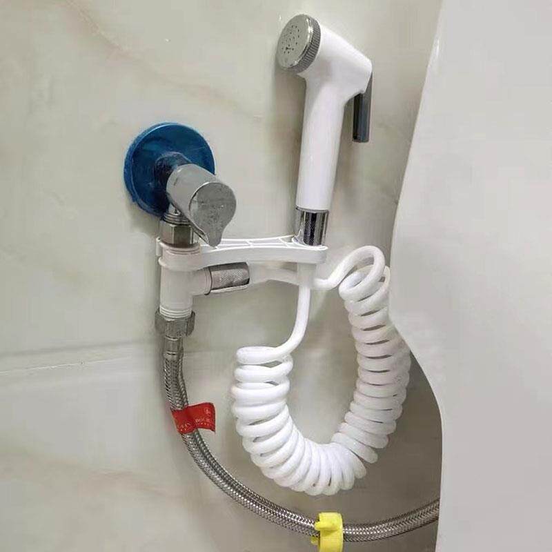 Makeup room flushing water gun water toilet flushing spray gun connecting pipe stainless steel cleaning bathrooms toilet toilet