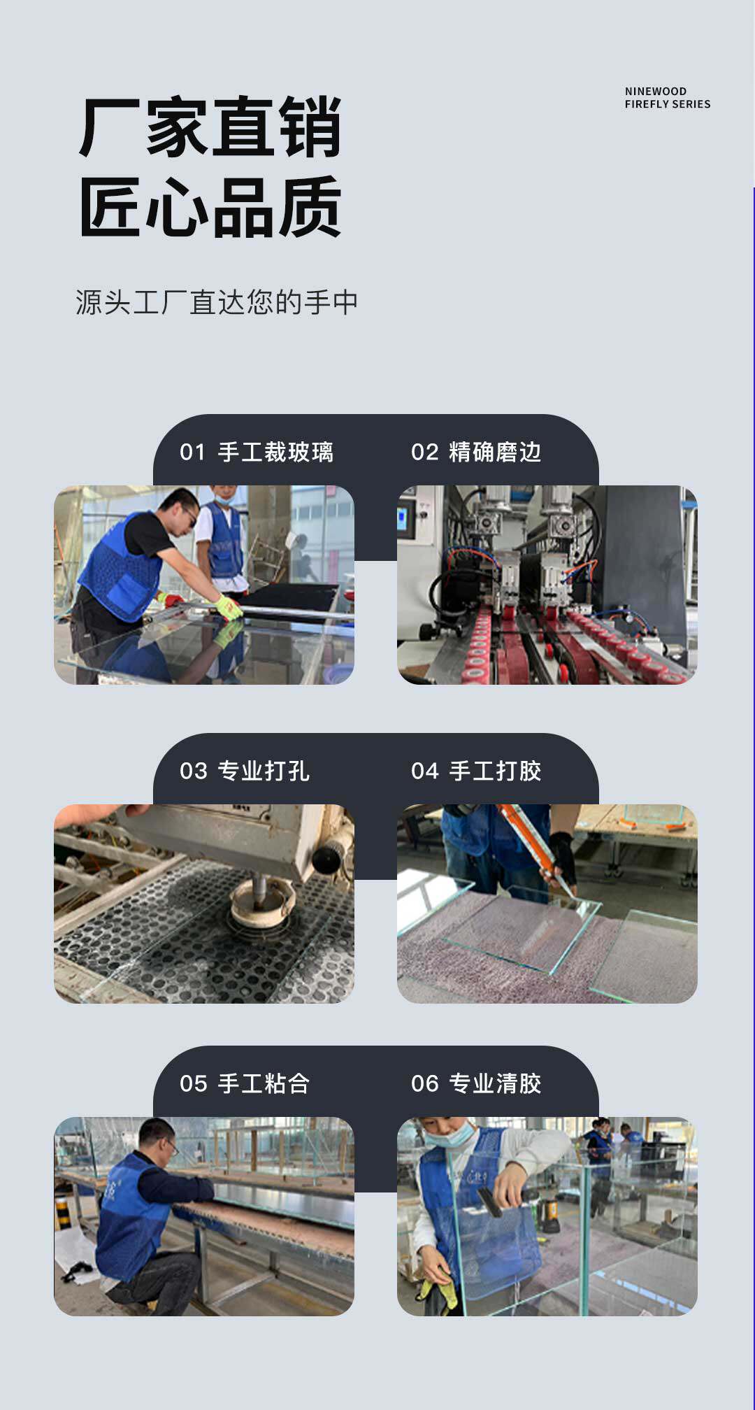 NINEWOOD久物萤火虫B5底滤缸一体式小型桌面缸乌龟原生溪流金鱼缸 detail 20