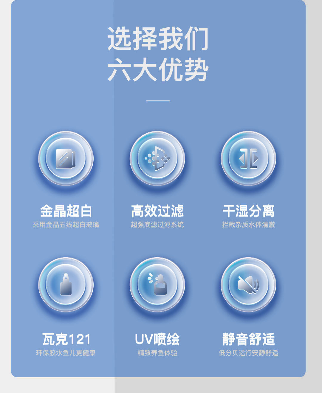 NINEWOOD久物鱼缸萤火虫B7系列周年纪念版原生溪流缸金鱼缸底滤缸 detail 8