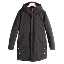 Mens West Lake Pavilion (Sen) winter hem buckle design hooded cotton coat SM306