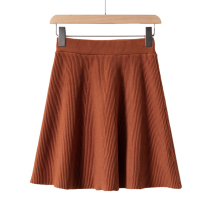 West Lake Pavilion (Xi) Autumn slimming meat A character Slim Mordale knitted skirt RX067