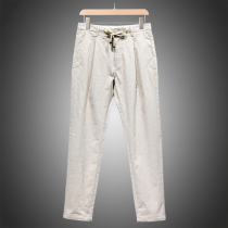 Mens West Lake Pavilion (JP) Autumn high waist lace slim cotton-blend leggings JP119