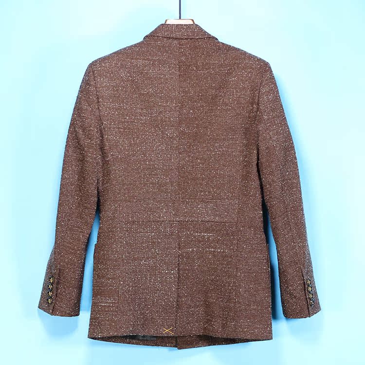 Của nam giới Jie loạt quần áo mùa đông mới phù hợp với cổ áo đan len áo giản dị coat 030