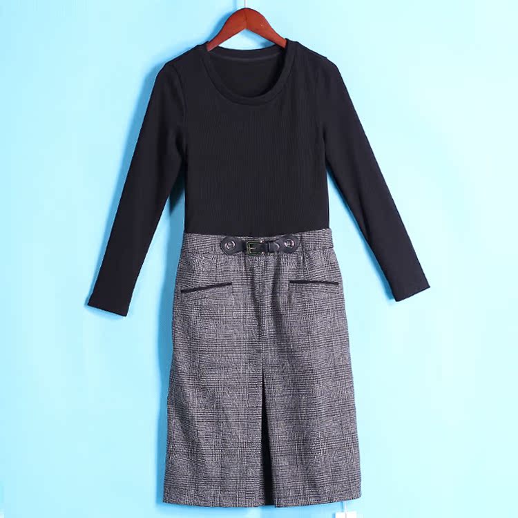 Dòng thơ 2018 Thu Đông Sản phẩm mới Party Magic ~ Slim Fit Color Eo cao Dress 030 	váy xoắn eo	