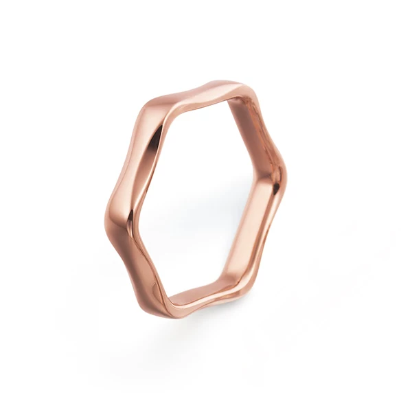 Пара кольца с шестигранной формой из розового золота 18K, обручальное кольцо из линии tasaki LABELLO, покупка в Японии