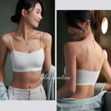 Бюстгальтер без косточек, топ без лямок, бюстгальтер-топ, летний бюстгальтер пуш-ап, тонкие бретели, спортивный топ с чашечками, красивая спина