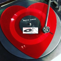 Spot red heart damed heart type Gavin Jamin The Book Of Love Black Gel Record LP