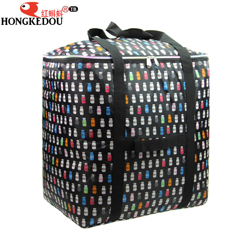Waterproof Oxford travel bag Portable large capacity luggage bag Duffel bag Extra large thick moving bag Moving bag consignment