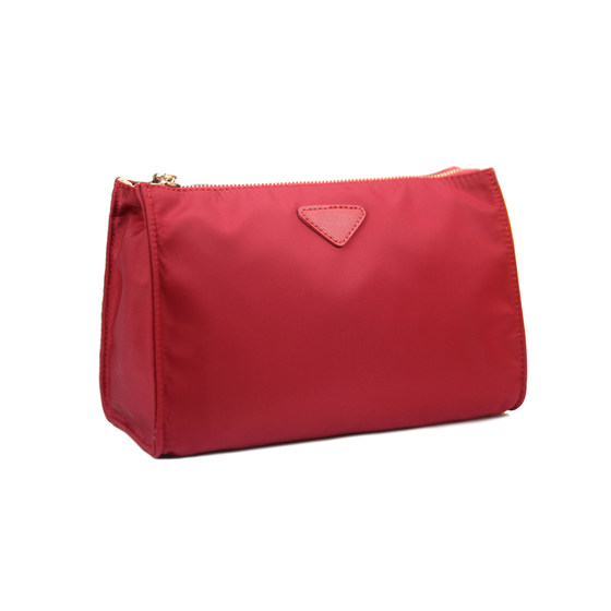 Red Tadpole Waterproof Nylon Multifunctional Portable Cosmetic Bag Storage Bag Cosmetic Bag Clutch Bag Korean Cute Trumpet