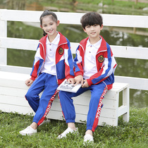 Kindergarten garden uniform spring and autumn clothing British style three-piece childrens class uniform autumn suit primary school uniform sportswear