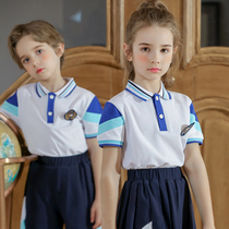 Elementary school uniforms summer class service kindergarten garden clothes summer clothes British style graduation photo clothes childrens costumes suits