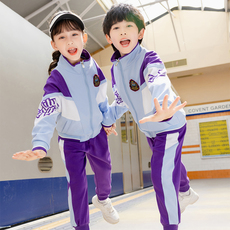 детская форма 幼儿园园服春秋装校服套装小学生儿童棒球服班服运动学院风三件套