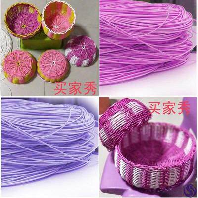 Hand-woven basket rattan material package diy hand-woven rattan flat rattan old rattan chair imitation rope furniture