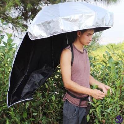 Umbrella transplanting is strong the back of the tea the back of the hood the top of the cloak can be upright and the two awnings are convenient and anti - 