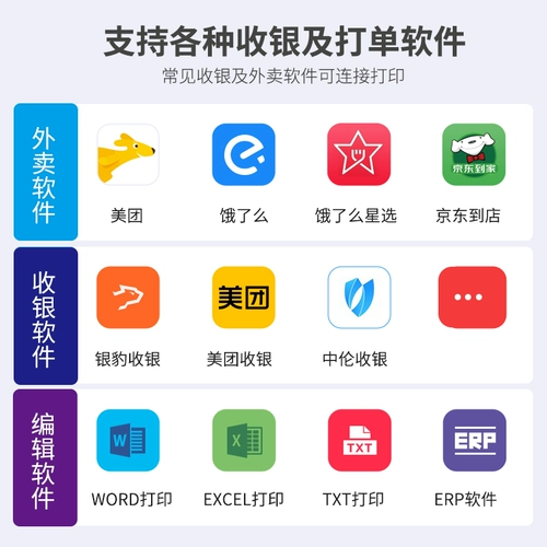 Синксин XP-C260MI стойки на стойке регистрации за кулисами Принтер термическая чувствительность 80 мм Meituan на вынос.