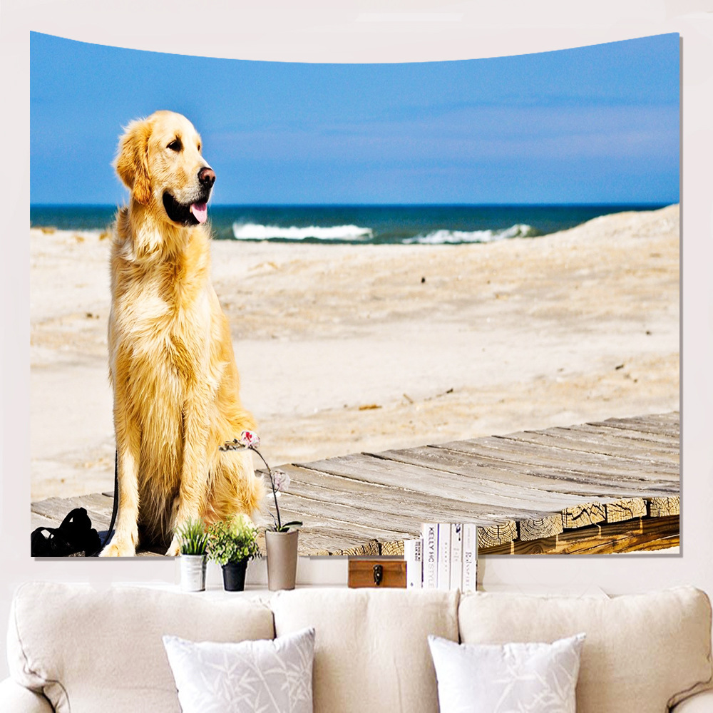 Trang chủ Puppy Tường vải nền vải treo tấm thảm trang trí tường Chăn tấm thảm / tấm thảm trang trí - Tapestry thảm tròn trang trí