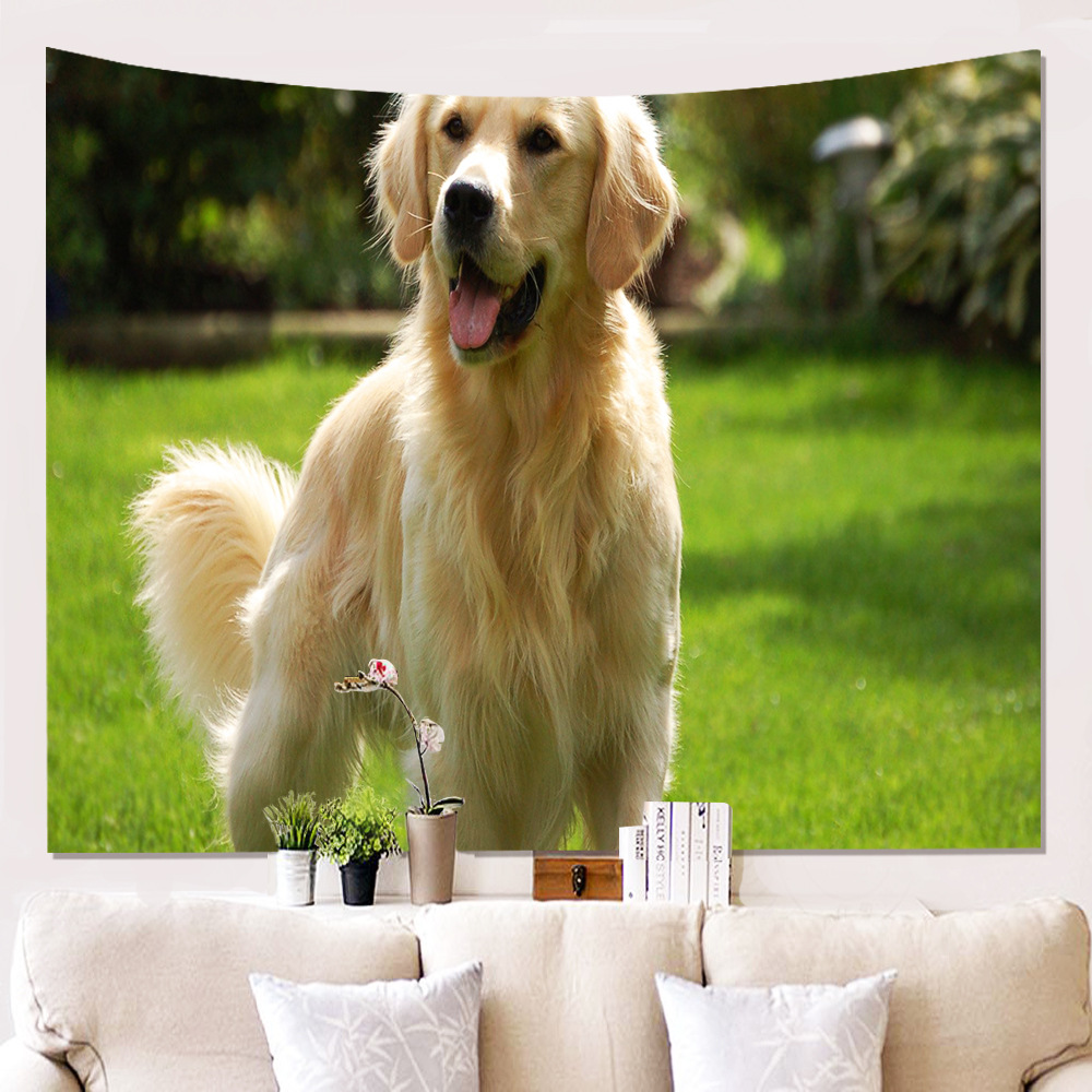 Trang chủ Puppy Tường vải nền vải treo tấm thảm trang trí tường Chăn tấm thảm / tấm thảm trang trí - Tapestry thảm tròn trang trí