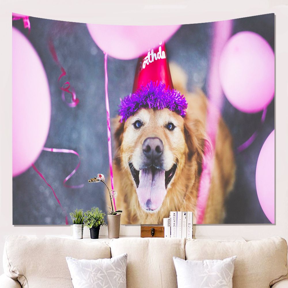 Trang chủ Puppy Tường vải nền vải treo tấm thảm trang trí tường Chăn tấm thảm / tấm thảm trang trí - Tapestry thảm tròn trang trí
