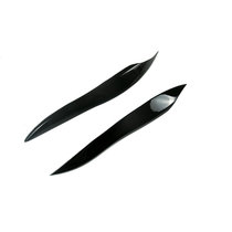 Suitable for 03-09 12th generation Toyota Crown black resin modified headlight decorative parts sticker