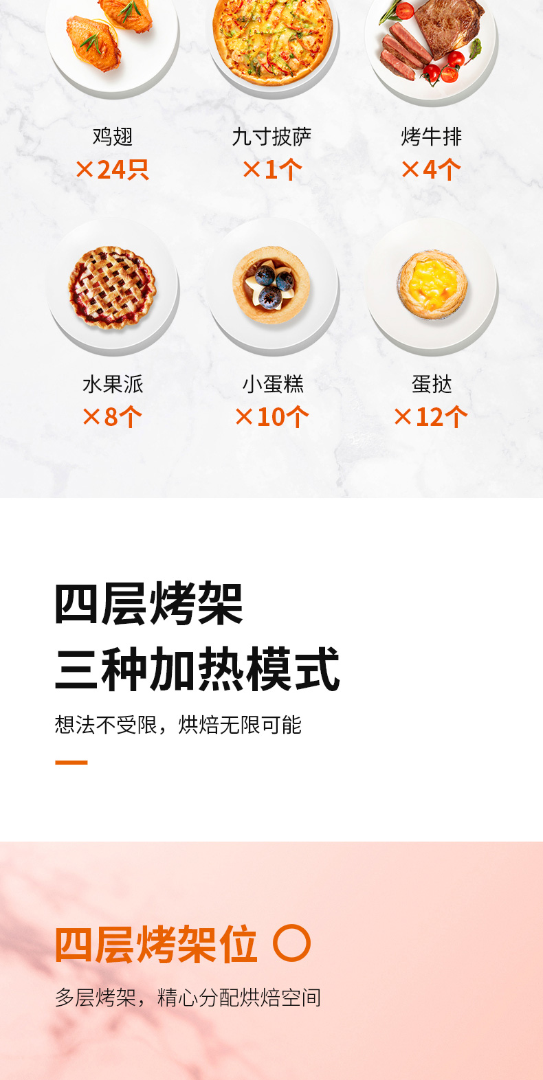 九阳 北欧复古风 多功能烤箱 32L 图6