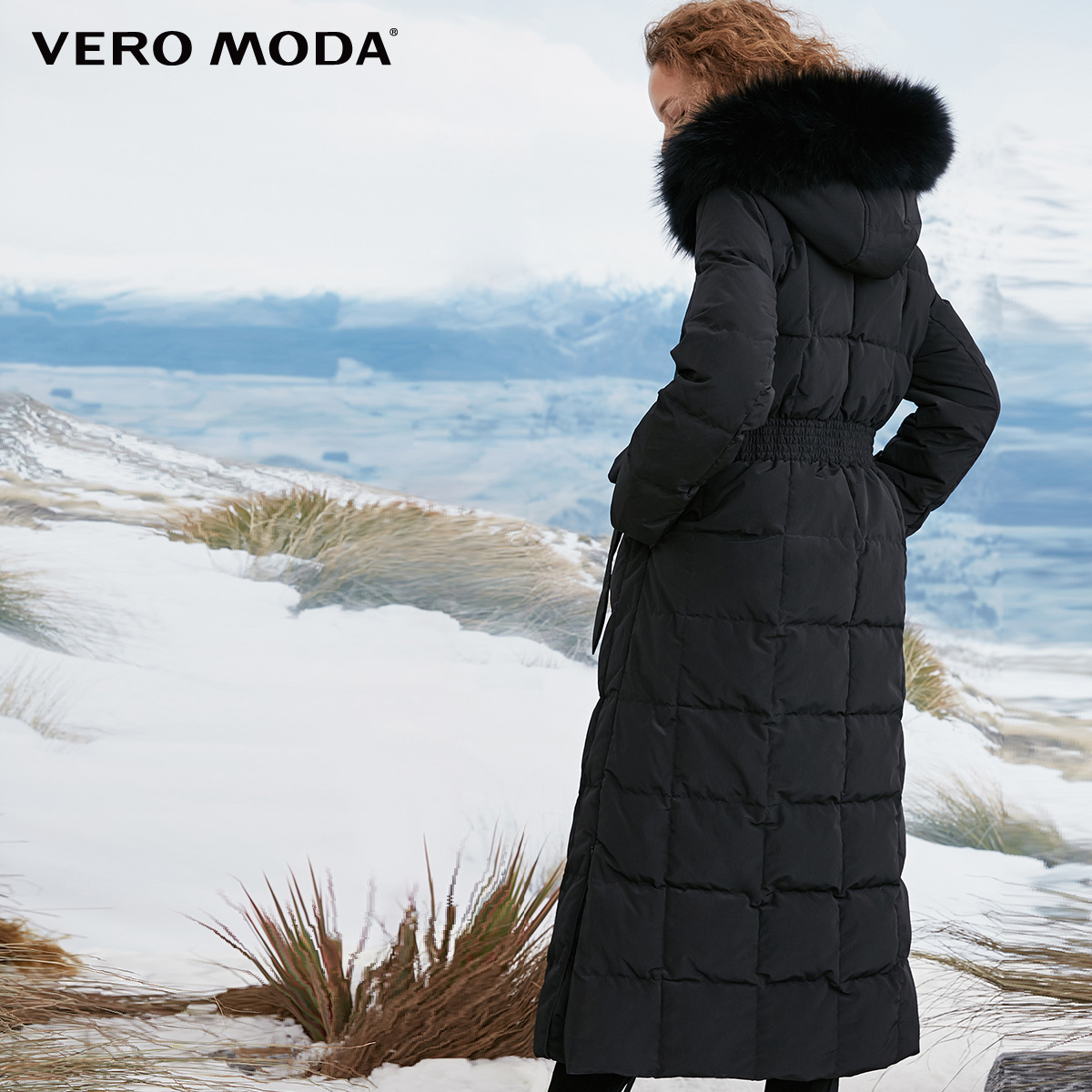 Vero Moda Removable nhíp lông dài xuống áo khoác) 319112502