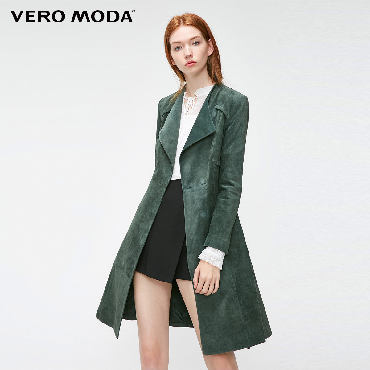 Vero Moda dây đeo cỡ da lộn da dài vừa da cô gái) 319310515