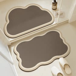 Bathroom Floor Mat Diatomaceous Earth Non-Slip Absorbent Soft Mat Washroom Kitchen Foot Mat Bathroom Entrance Toilet Carpet