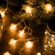Outdoor waterproof LED string lights pine cone decorative lights yard balcony outdoor 10 meters colorful lights flashing string lights Christmas lights