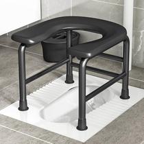 Old peoples toilet chair pregnant womens toilet household simple mobile toilet chair squat toilet modified toilet seat adult stool
