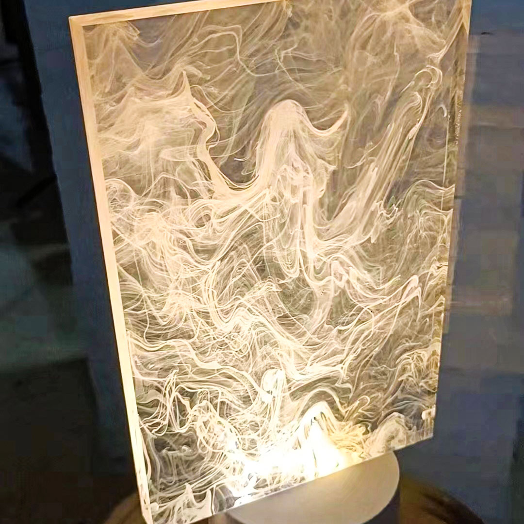 Acrylic Smoke Plate Partition Lighting Art Organic Glass Light Guide Light Panel Cloud Plate Decorative material Custom Processing-Taobao