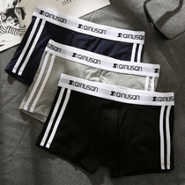 Mens underwear mens cotton boxer youth personality trend four-corner pants Tide brand loose shorts underwear men
