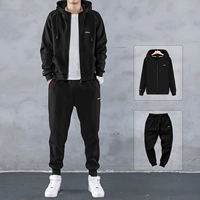 Черный кардиган с капюшоном