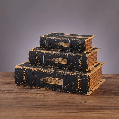 Европейская ретро-декоративная книга, имитация книжных украшений, коллекция поддельных книг из кожи, будка для мобильного телефона, реквизит для фотосъемки, модель книги
