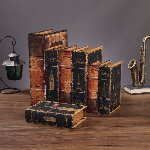 Европейская ретро-декоративная книга, имитация книжных украшений, коллекция поддельных книг из кожи, будка для мобильного телефона, реквизит для фотосъемки, модель книги