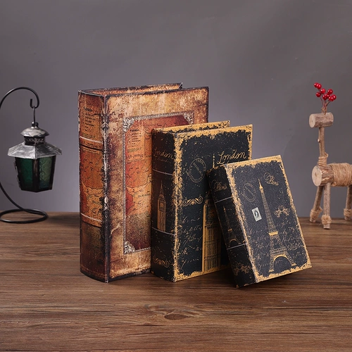 Европейская ретро-декоративная книга, имитация книжных украшений, коллекция поддельных книг из кожи, будка для мобильного телефона, реквизит для фотосъемки, модель книги