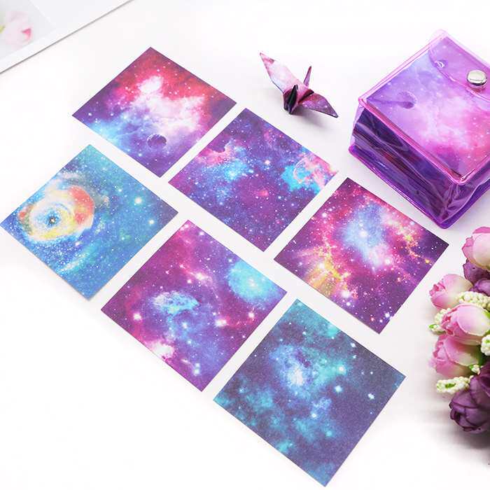 Starry Paper Folding Paper Double-sided Constellation Large Number With Leather Set Small Number 6 3cm Square Printed Children Handmade Fold