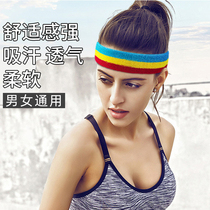 Sports headband sweat-absorbing men and women Universal knitted cotton running hair band childrens Tide basketball personality hair hoop guide sweat