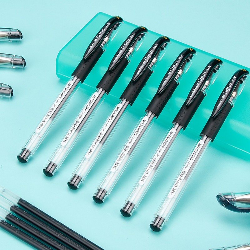 6 clothes Japanese imported uniball Mitsubishi Sexual Pen UM151 Office Signature Finance Special Students Special Exam 0 5 Red Blue Black Aqueous Pen Water-based Pen 0 3