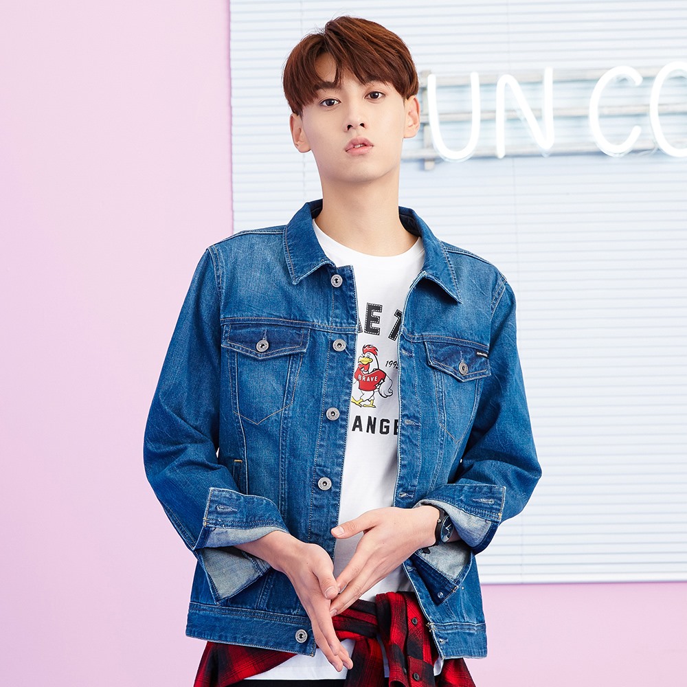 美特斯邦威 修身款 男式牛仔夹克 牛仔服 天猫优惠券折后¥79.9包邮(¥119.9-40)4色可选 美特斯邦威 修身款 男式牛仔夹克 牛仔服 天猫优惠券折后¥79.9包邮(¥119.9-40)4色可选